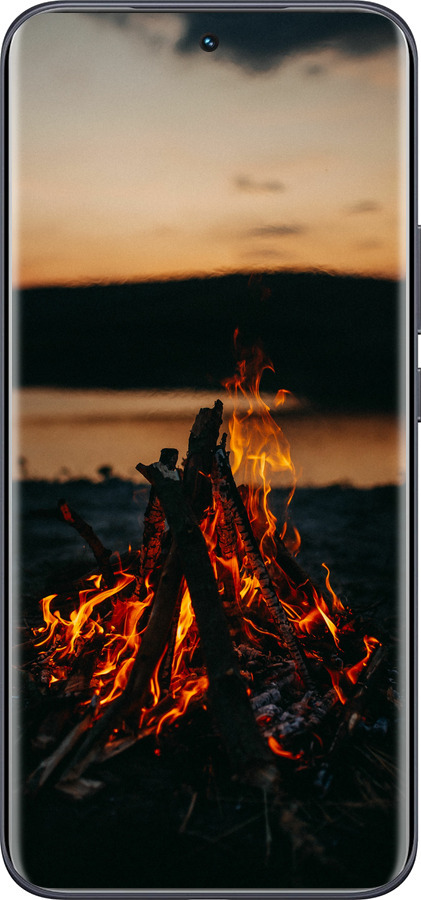 Силиконовый чехол Огонь для Tecno Spark 40 Pro+ 4G - 6021u-4118 изображение 