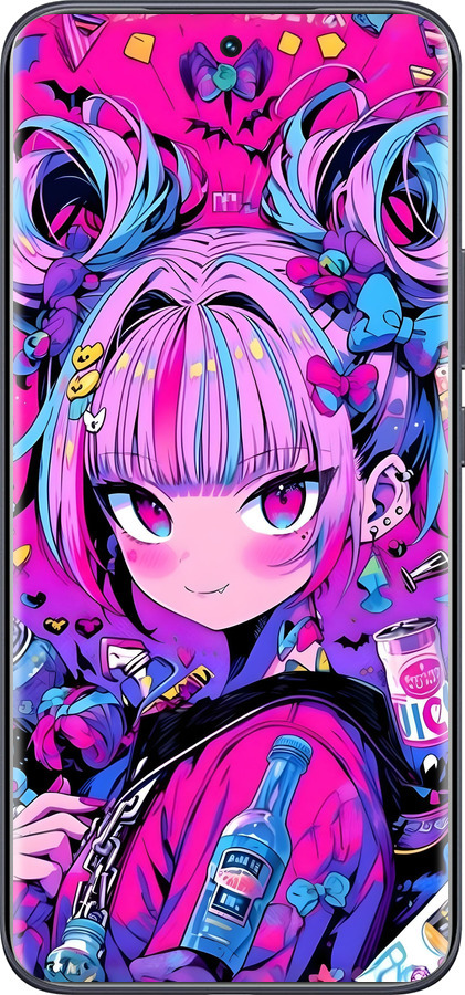 Силиконовый чехол Аниме милаха для Tecno Spark 40 Pro+ 4G - 6314u-4118 изображение 