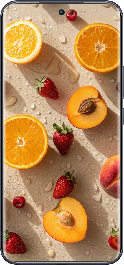 Силиконовый чехол Фрукты 3 для Tecno Spark 40 Pro+ 4G - 6703u-4118 изображение 