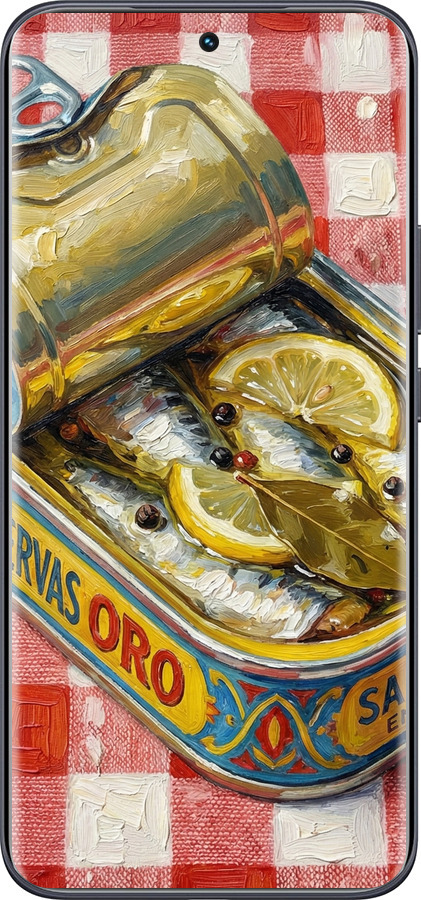 Силиконовый чехол Vintage Sardine Tin Phone для Tecno Spark 40 Pro+ 4G - 6772u-4118 изображение 