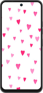 Силиконовый чехол Сердечки 2 для Tecno Spark 40C - 4763u-4127 изображение 