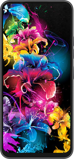 Силиконовый чехол Абстрактные цветы для Tecno Spark 40C - 511u-4127 изображение 