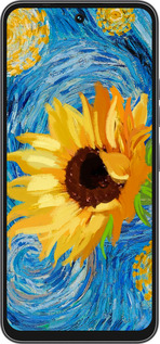 Силиконовый чехол Цветы желто-голубые для Tecno Spark 40C - 5308u-4127 изображение 