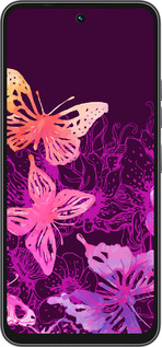 Силиконовый чехол Бабочки v2 для Tecno Spark 40C - 5475u-4127 изображение 