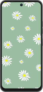 Силиконовый чехол Ромашки v4 для Tecno Spark 40C - 5603u-4127 изображение 