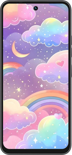 Силиконовый чехол Облака и радуга для Tecno Spark 40C - 6312u-4127 изображение 