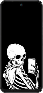 Силиконовый чехол Скелет делает Selfie для Tecno Spark 40C - 6535u-4127 изображение 