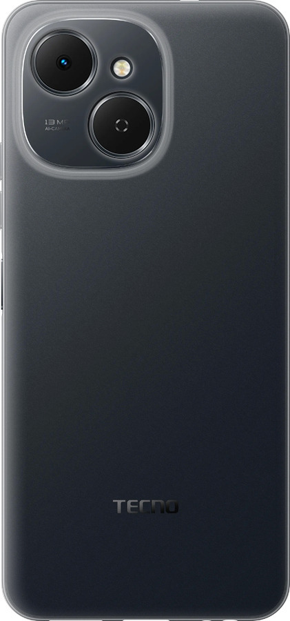 Силиконовый чехол Прозрачный для Tecno Spark 40C - 5636u-4127 изображение 