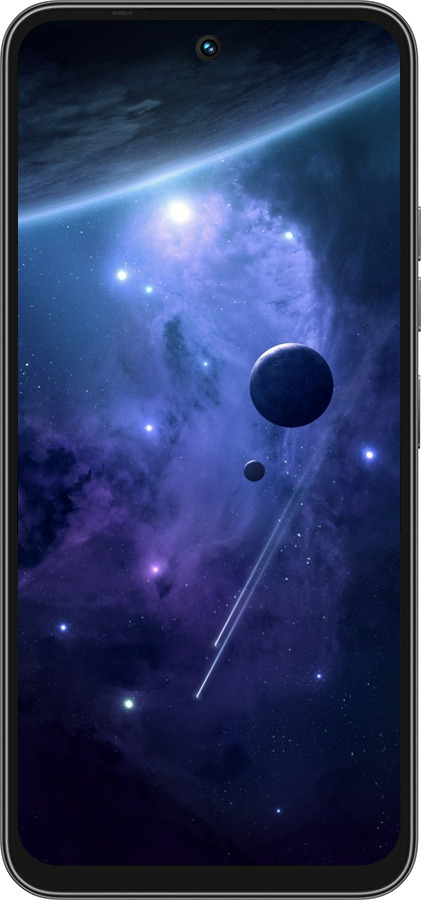 Силиконовый чехол Планеты в синем космосе для Tecno Spark 40C - 171u-4127 изображение 