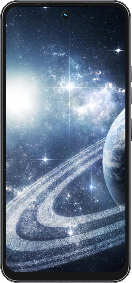 Силиконовый чехол Кольца Сатурна для Tecno Spark 40C - 173u-4127 изображение 