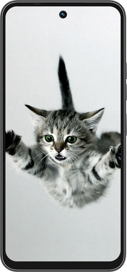 Силиконовый чехол Летящий котёнок для Tecno Spark 40C - 2322u-4127 изображение 