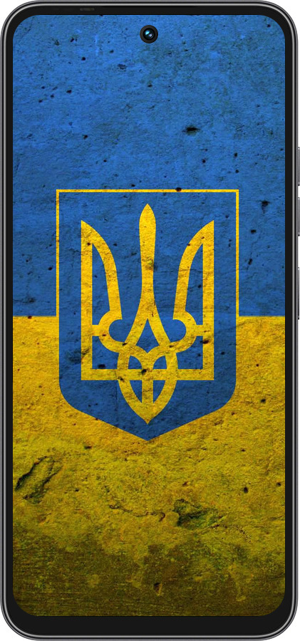 Силиконовый чехол Флаг и герб Украины 2 для Tecno Spark 40C - 378u-4127 изображение 