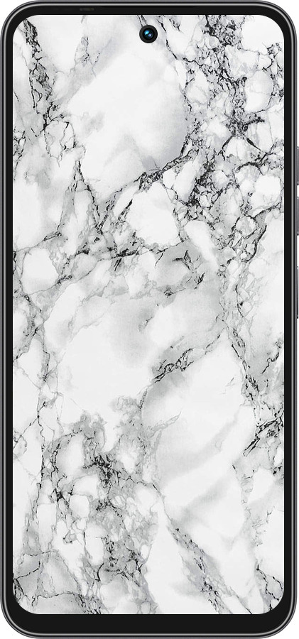 Силиконовый чехол Мрамор белый для Tecno Spark 40C - 4480u-4127 изображение 