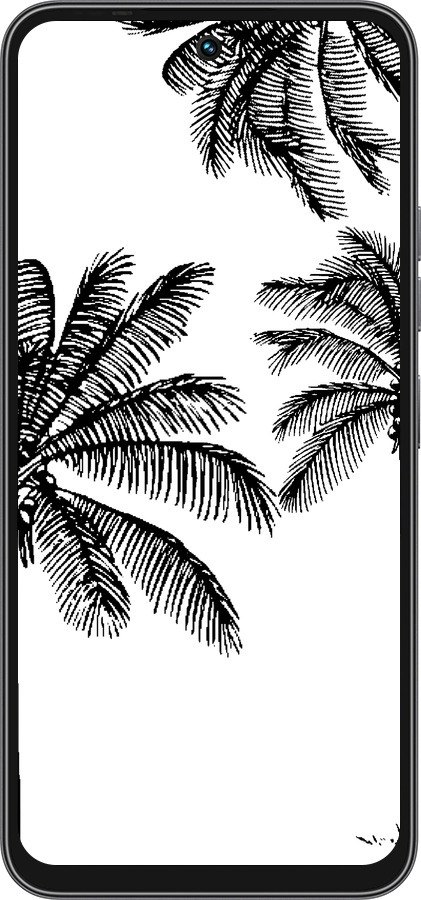 Силиконовый чехол Пальмы1 для Tecno Spark 40C - 4634u-4127 изображение 