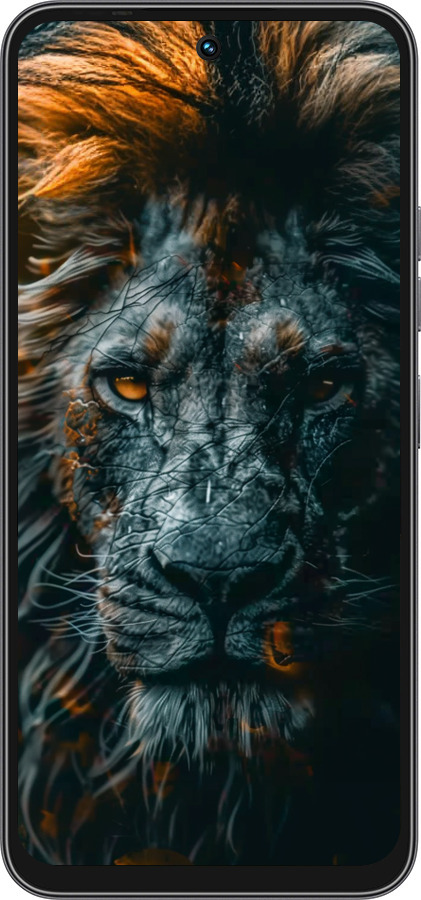 Силиконовый чехол Лев в сумерках для Tecno Spark 40C - 6154u-4127 изображение 