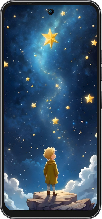 Силиконовый чехол Маленький принц для Tecno Spark 40C - 6326u-4127 изображение 