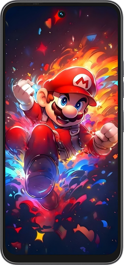 Силиконовый чехол Супер Марио для Tecno Spark 40C - 6342u-4127 изображение 