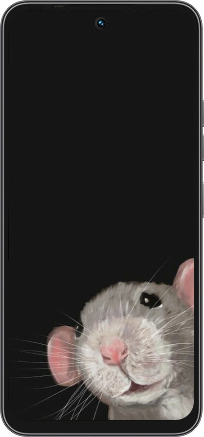 Силиконовый чехол The Peeking Rat для Tecno Spark 40C - 6442u-4127 изображение 