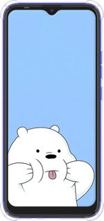 Силикон с усиленными углами чехол Милый мишка для Tecno Spark 6 Go KE5 - 6357sp-2452 изображение 