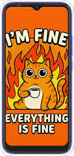 Силикон с усиленными углами чехол Funny Cat для Tecno Spark 6 Go KE5 - 6786sp-2452 изображение 