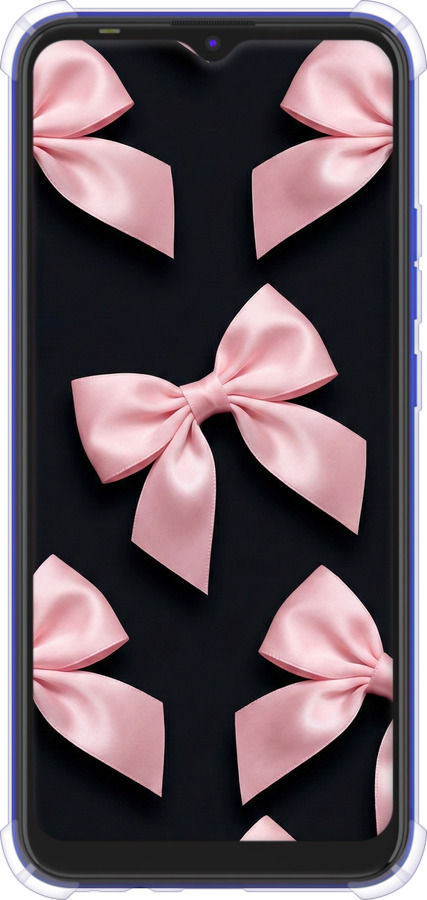 Силикон с усиленными углами чехол Coquette Ribbons Dark Coquette для Tecno Spark 6 Go KE5 - 6767sp-2452 изображение 