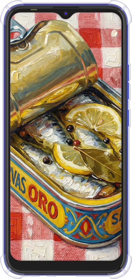 Силикон с усиленными углами чехол Vintage Sardine Tin Phone для Tecno Spark 6 Go KE5 - 6772sp-2452 изображение 