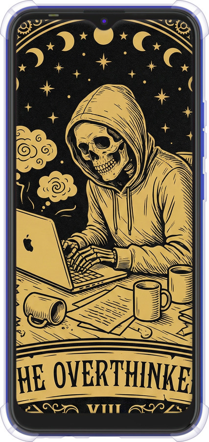 Силикон с усиленными углами чехол The Overthinker для Tecno Spark 6 Go KE5 - 6774sp-2452 изображение 