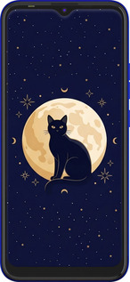 Силіконовий чехол Cute Cat Celestial/Witchy для Tecno Spark 6 Go KE5 - 6787u-2452 изображение 