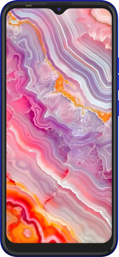 Силиконовый чехол Мрамор 2 для Tecno Spark 6 Go KE5 - 6307u-2452 изображение 