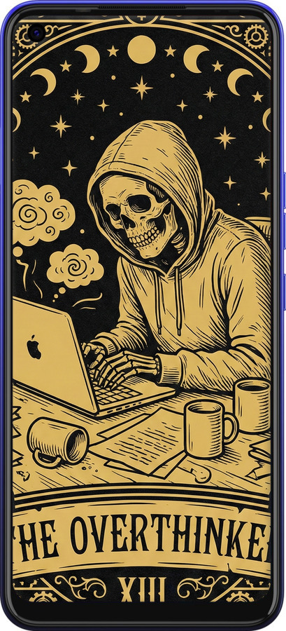 TPU чехол The Overthinker для Tecno Spark 6 KE7 - 6774b-2418 изображение 