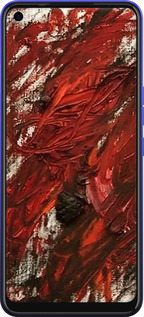 Силиконовый чехол Абстрактная композиция в красных тонах для Tecno Spark 6 KE7 - 6541u-2418 изображение 