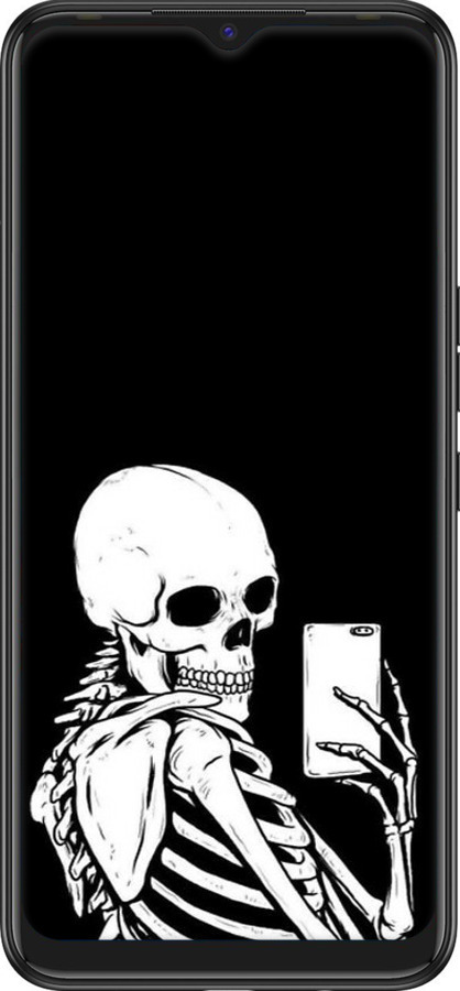 TPU чехол Скелет робить Selfie для Tecno Spark 7 KF6n - 6535b-2421 изображение 