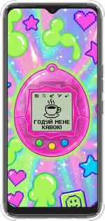 Силикон с усиленными углами чехол Y2K Aesthetic Retro Pet: Годуй мене кавою для Tecno Spark 7 KF6n - 6784sp-2421 изображение 