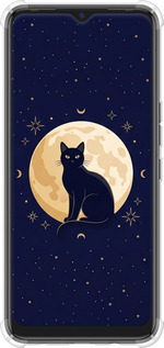 Силіконовий протиударний с посиленими кутами чехол Cute Cat Celestial/Witchy для Tecno Spark 7 KF6n - 6787sp-2421 изображение 