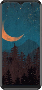 Силиконовый чехол Звездный лес для Tecno Spark 7 KF6n - 6480u-2421 изображение 