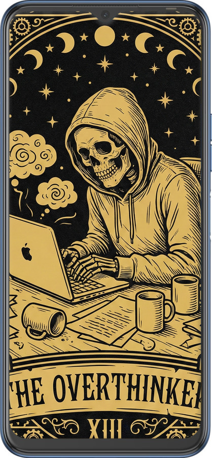 TPU чехол The Overthinker для Tecno Spark 8p KG7n - 6774b-2526 изображение 