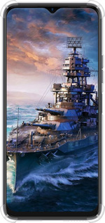Силикон с усиленными углами чехол Военный корабль, world of tanks, wargaming для Tecno Spark 9 Pro - 6461sp-2832 изображение 