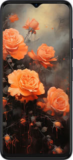 Силіконовий чехол Оранжеві троянди для Tecno Spark 9 Pro - 5944u-2832 изображение 