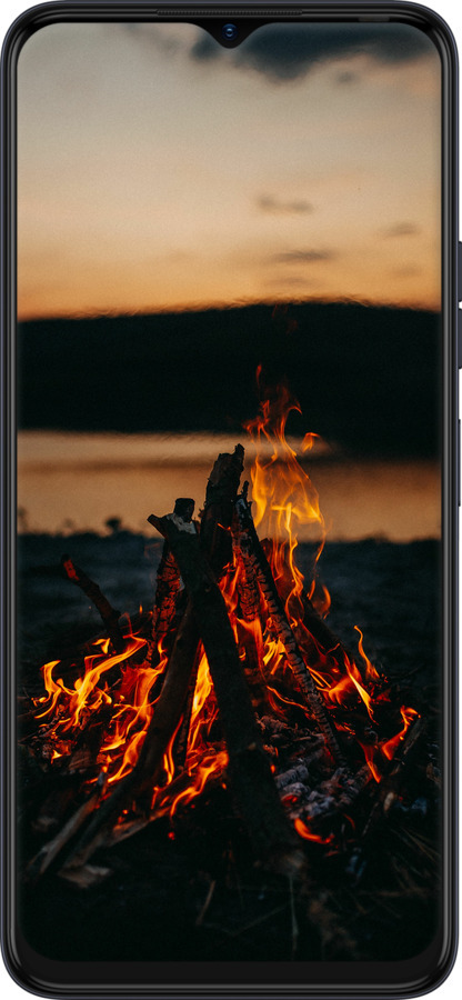 Силиконовый чехол Огонь для Tecno Spark 9 Pro - 6021u-2832 изображение 