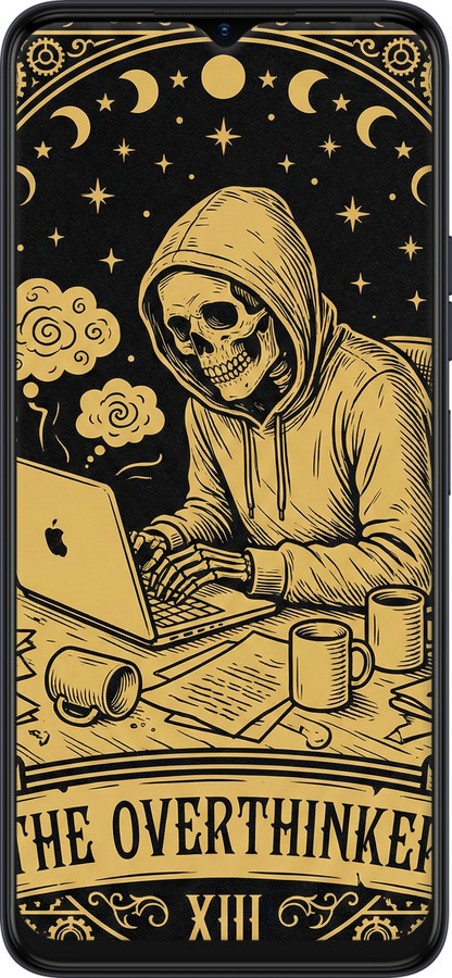 Силиконовый чехол The Overthinker для Tecno Spark 9 Pro - 6774u-2832 изображение 