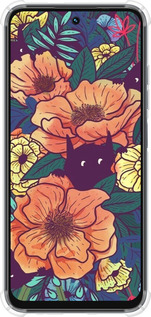 Силикон с усиленными углами чехол С изображением полевых цветов для Tecno Spark Go 1 / Pop 9 - 6419sp-3869 изображение 