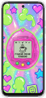 Силикон с усиленными углами чехол Y2K Aesthetic Retro Pet: Годуй мене кавою для Tecno Spark Go 1 / Pop 9 - 6784sp-3869 изображение 