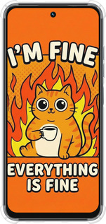 Силикон с усиленными углами чехол Funny Cat для Tecno Spark Go 1 / Pop 9 - 6786sp-3869 изображение 