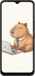 TPU чехол Funny Capybara CEO Working для Tecno Spark Go 2022 KG5m - 6777b-2638 изображение 