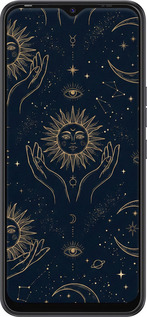 TPU чехол Celestial Harmony: Sun & Moon Gold Mystic Pattern для Tecno Spark 8C KG5k - 6778b-2680 изображение 