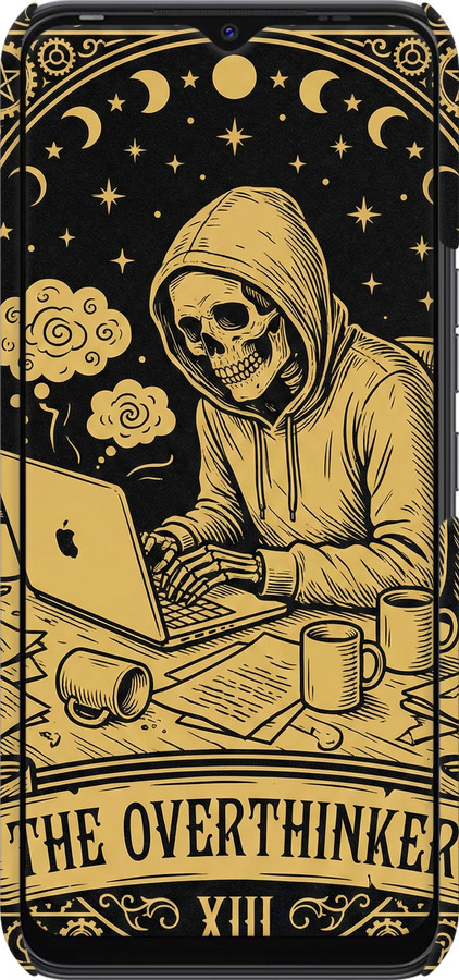 3D пластиковый матовый чехол The Overthinker для Tecno Spark 8C KG5k - 6774m-2680 изображение 