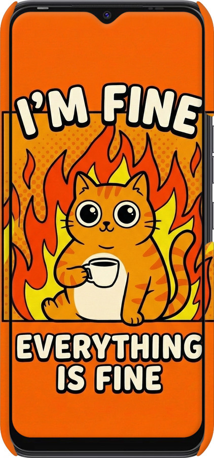 3D пластиковий матовий чехол Funny Cat для Tecno Spark Go 2022 KG5m - 6786m-2638 изображение 