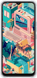 Силикон с усиленными углами чехол № 5393 для Tecno Spark 8C KG5k - 5393sp-2680 изображение 