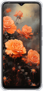 Силикон с усиленными углами чехол Оранжевые розы для Tecno Spark 8C KG5k - 5944sp-2680 изображение 