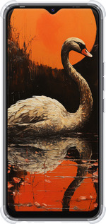 Силикон с усиленными углами чехол Лебедь для Tecno Spark Go 2022 KG5m - 5964sp-2638 изображение 